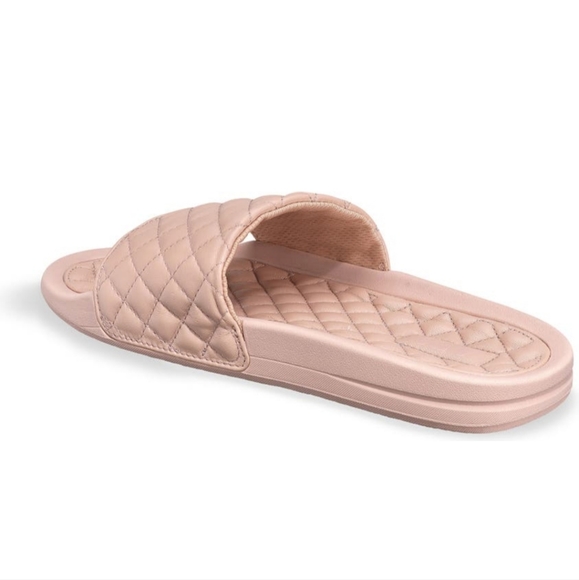 APL Lusso Quilted Leather Slide Sandal Rose - Picture 4 of 4